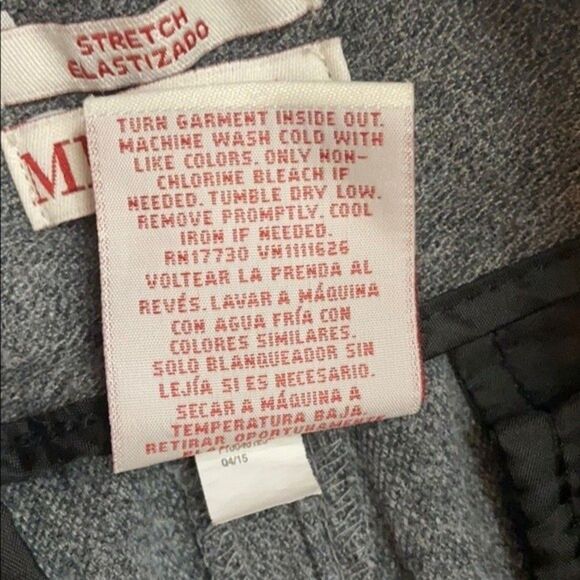 Merona Women’s Gray Stretch Ankle Crop Pant Size 6 - Picture 5 of 5